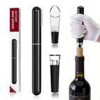 Air Pump Wine Opener Set: includes foil cutter