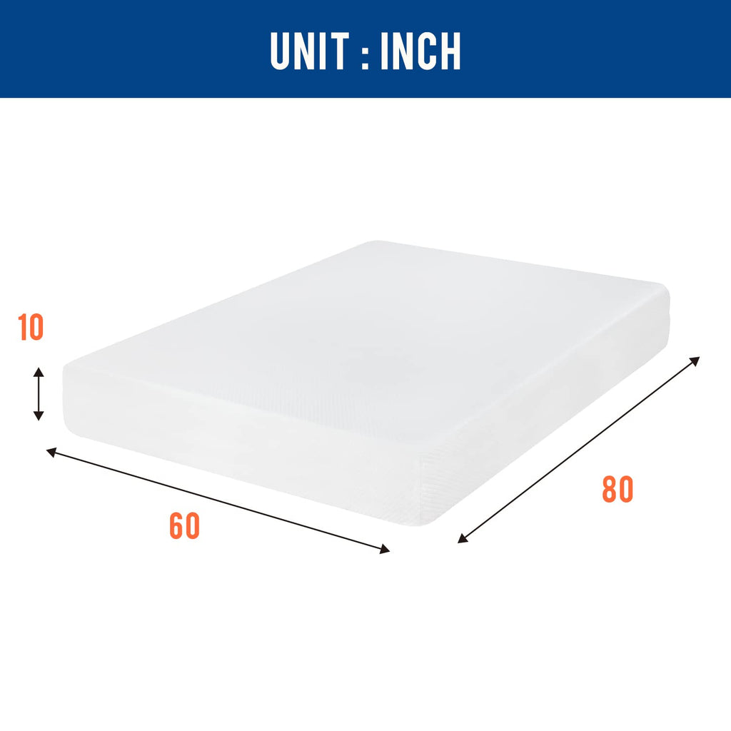 FDW | 5 Inch Twin Mattress | Medium Firm | Gel Memory Foam | White