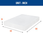 FDW | 5 Inch Twin Mattress | Medium Firm | Gel Memory Foam | White