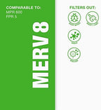 Aerostar Air Filter 20x20x1 MERV 8 AC Filter, HVAC, Furnace Filter, 6 Pack