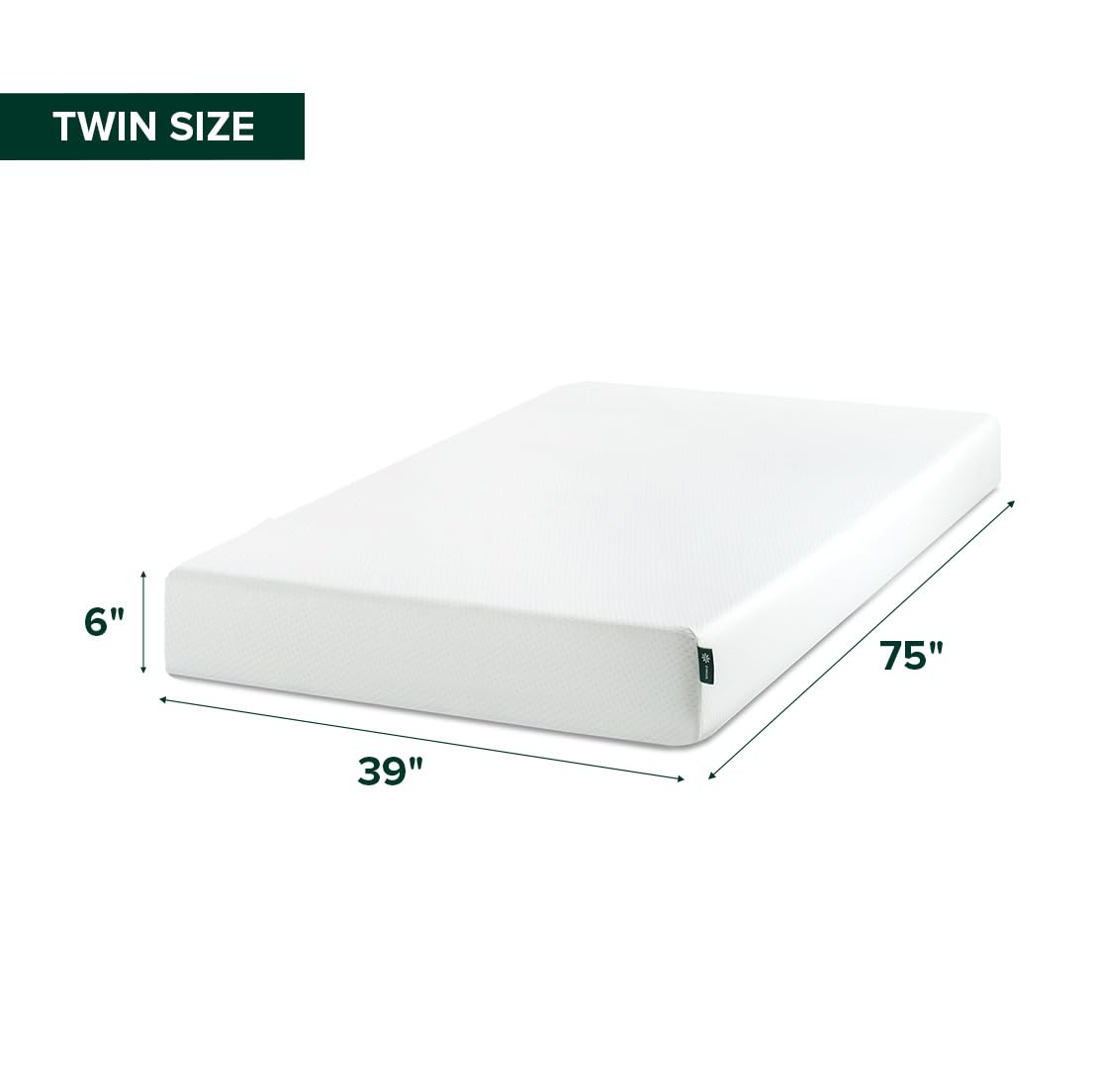 Zinus 14 Inch King Lumbar+ Premium Memory Foam Mattress, Medium