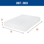 FDW | 5 Inch Twin Mattress | Medium Firm | Gel Memory Foam | White