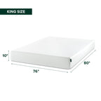 Zinus 14 Inch King Lumbar+ Premium Memory Foam Mattress, Medium