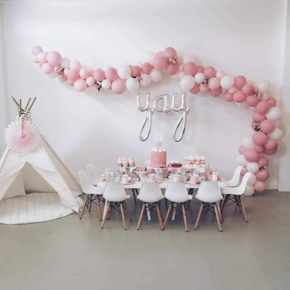 KICNIC Balloon Arch Strip Kit, 32.8 ft Tape Strips, 200 Glue Point Dots