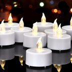 Battery Operated LED Tea Lights Flameless Flickering Candles 12PACK