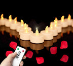Battery Operated LED Tea Lights Flameless Flickering Candles 12PACK