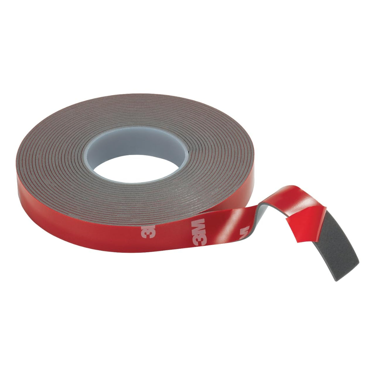 3M Super-Strength Molding Tape, 1/2 in x 15 ft, Double-Sided Adhesive, Permanently Attaches Side Moldings, Trim and Emblems to Interior and Exterior of Vehicles (03614), Gray