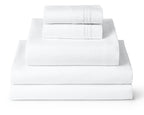 Mellanni Iconic 4-Piece Bed Sheet Set, 16" Deep Pocket (Queen, White)