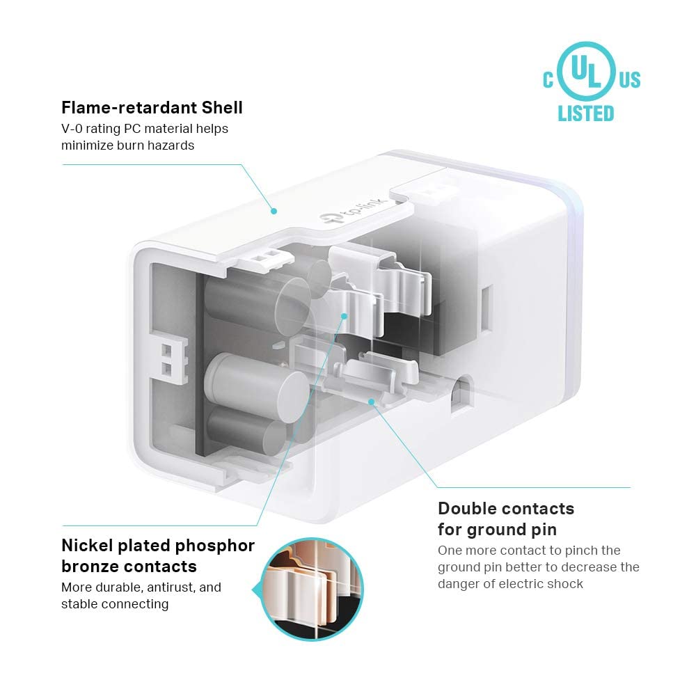 Kasa Smart Plug HS103P2, Wi-Fi Outlet Works with Alexa, 2-Pack