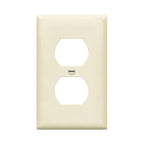 ENERLITES 10 Pack Outlet Covers Wall Plate for Duplex Receptacle, White