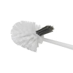 Clorox Corner Toilet Bowl Brush with Under Rim Scrubber, Includes Corner Storage Caddy, White