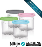 Ninja® CREAMi® Original Pints 4 Pack with Storage Lids, XSKPLD4BCD