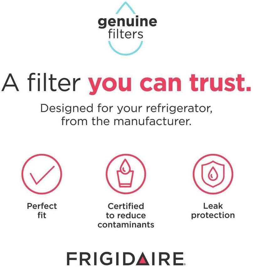 Frigidaire FPPWFU01 PWF-1 Refrigerator Water Filter Replacement, 1 Count