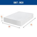 FDW | 5 Inch Twin Mattress | Medium Firm | Gel Memory Foam | White