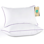 JOLLYVOGUE Firm King Size Pillows Set of 4, Cooling Supportive Bed Pillows with Oeko-Tex Certified Soft Down Alternative Fill, Luxury Hotel Quality for Back, Stomach and Side Sleepers