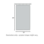 LiBa Shower Curtain PEVA 8G, 72x72 Inch Waterproof Clear