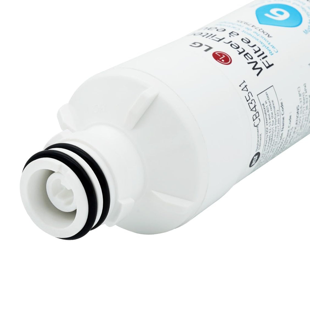 LG LT1000P - 6 Month / 200 Gallon Capacity Replacement Refrigerator Water Filter (NSF42, NSF53, and NSF401) ADQ74793501, ADQ75795105, AGF80300704, or AGF80300705 White