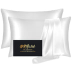 DKBslik Mulberry Silk Pillow Cases Queen Size with Zipper, Olive Green