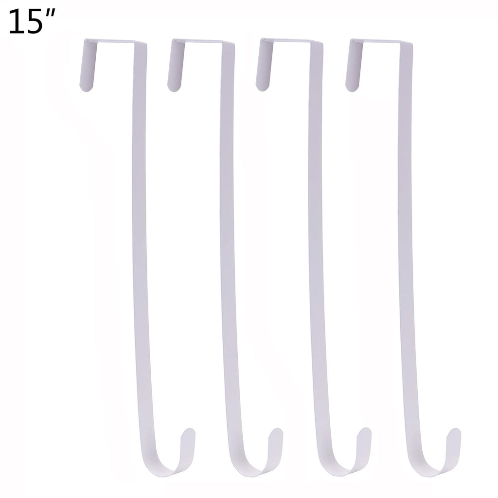 Sattiyrch 15" Wreath Hanger for Front Door, Over the Door Wreath Hook