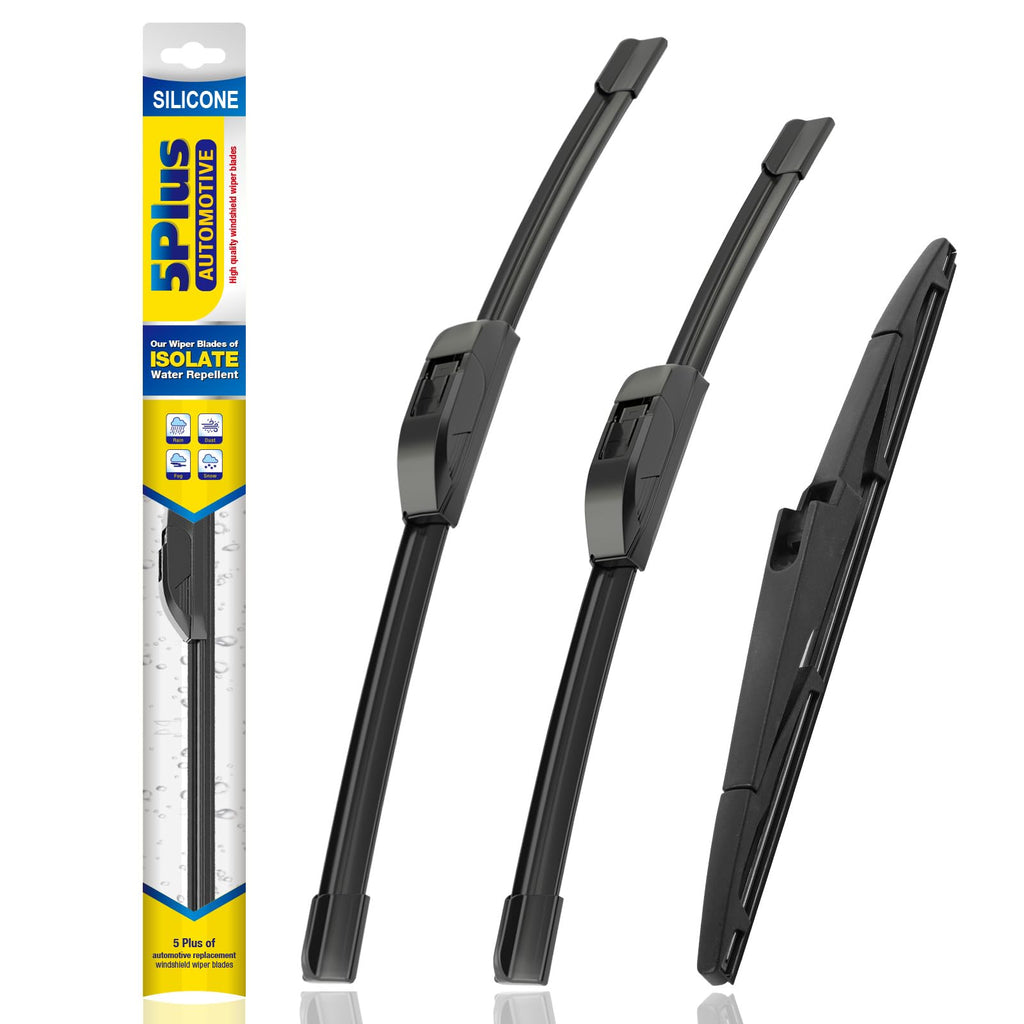 5 PLUS Silicone Windshield Wipers Fits Subaru Impreza 2017-2024 (3 PACK)