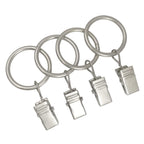 40 Pack Metal Curtain Rings with Clips, 1.5 in ID, Gold