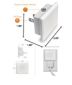 L LOHAS LED Night Lights Plug into Wall 2-Pack, 0.3W Plug in Night Light