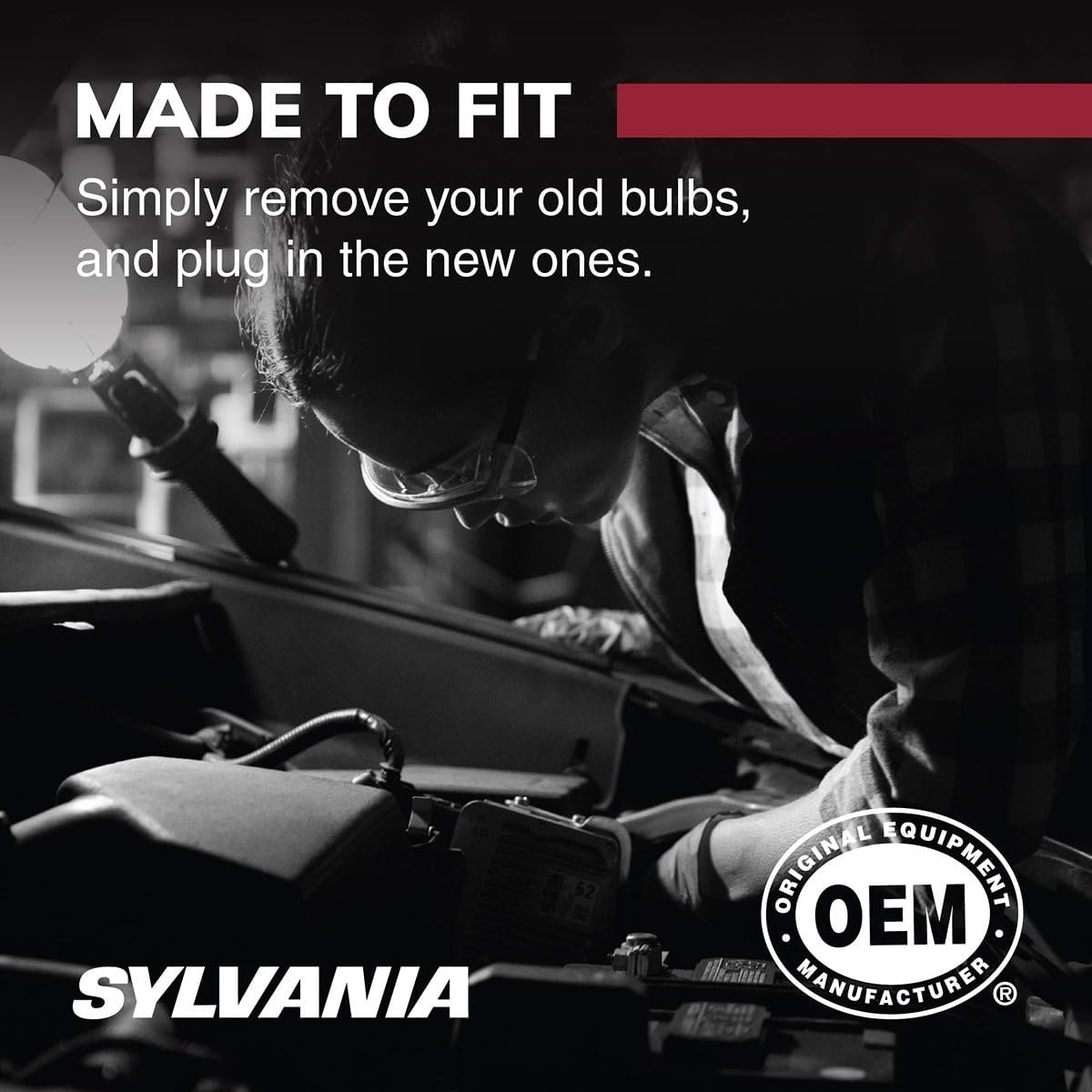 SYLVANIA 7443 Long Life Miniature Bulb, Daytime Running Light, 2 Bulbs