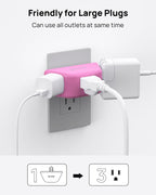 TROND Multi Plug Outlet Extender 2 Pack, Outlet Splitter for Bathroom