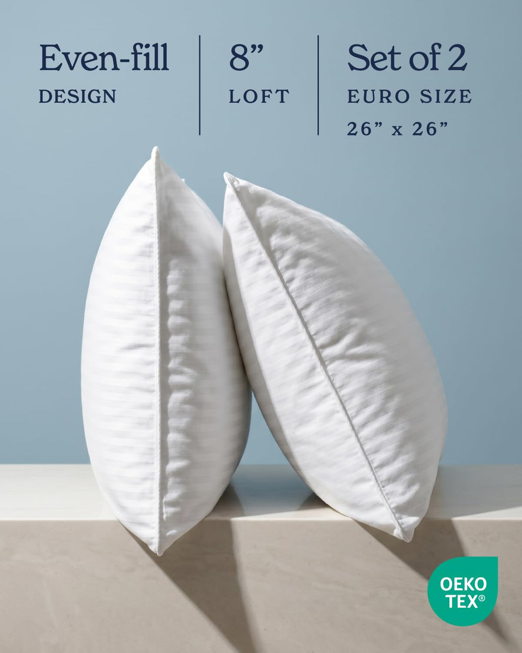 Beckham Hotel Collection Bed Pillows Standard/Queen Size Set of 2