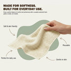 Utopia Towels 12 Pack Washcloths, 12x12 in, 100% Cotton, Beige