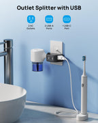 TROND Multi Plug Outlet Extender 2 Pack, Outlet Splitter for Bathroom