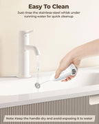 SIMPLETASTE Milk Frother Handheld Electric Foam Maker Battery Operated