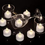 Battery Operated LED Tea Lights Flameless Flickering Candles 12PACK