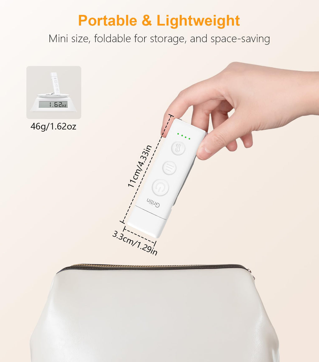Gritin Book Light Rechargeable, Clip on LED Reading Light for Books in Bed