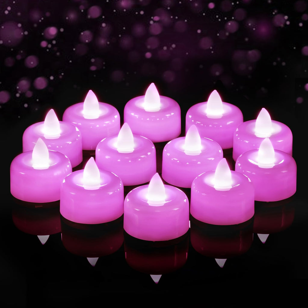 Amagic 12Pack Blue Flameless LED Tea Lights Candles Battery Operated