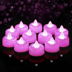Amagic 12Pack Blue Flameless LED Tea Lights Candles Battery Operated