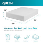 FDW | 5 Inch Twin Mattress | Medium Firm | Gel Memory Foam | White