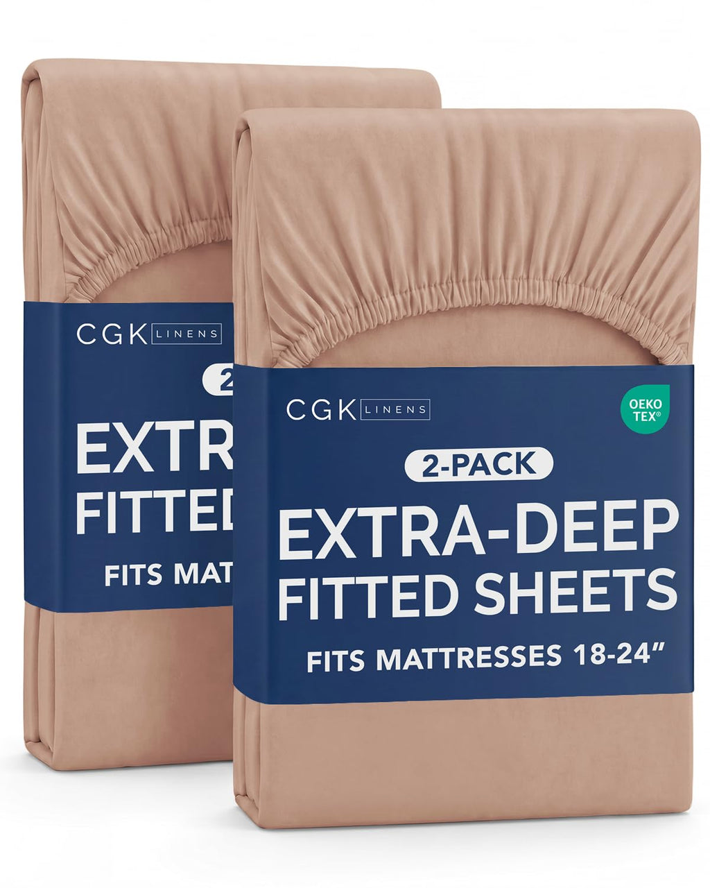 CGK Extra Deep Queen Single Fitted Sheet Only - Dark Grey