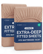 CGK Extra Deep Queen Single Fitted Sheet Only - Dark Grey