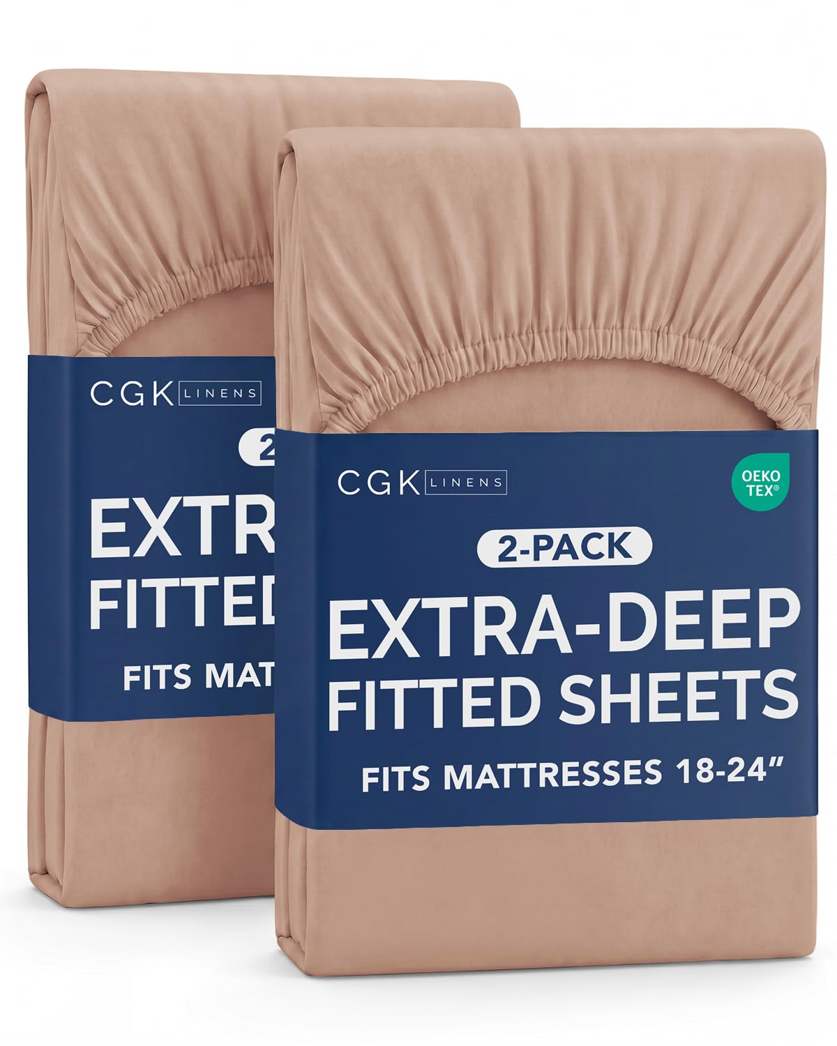 CGK Extra Deep Queen Single Fitted Sheet Only - Dark Grey