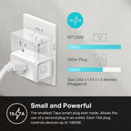 Kasa Smart Plug HS103P2, Wi-Fi Outlet Works with Alexa, 2-Pack