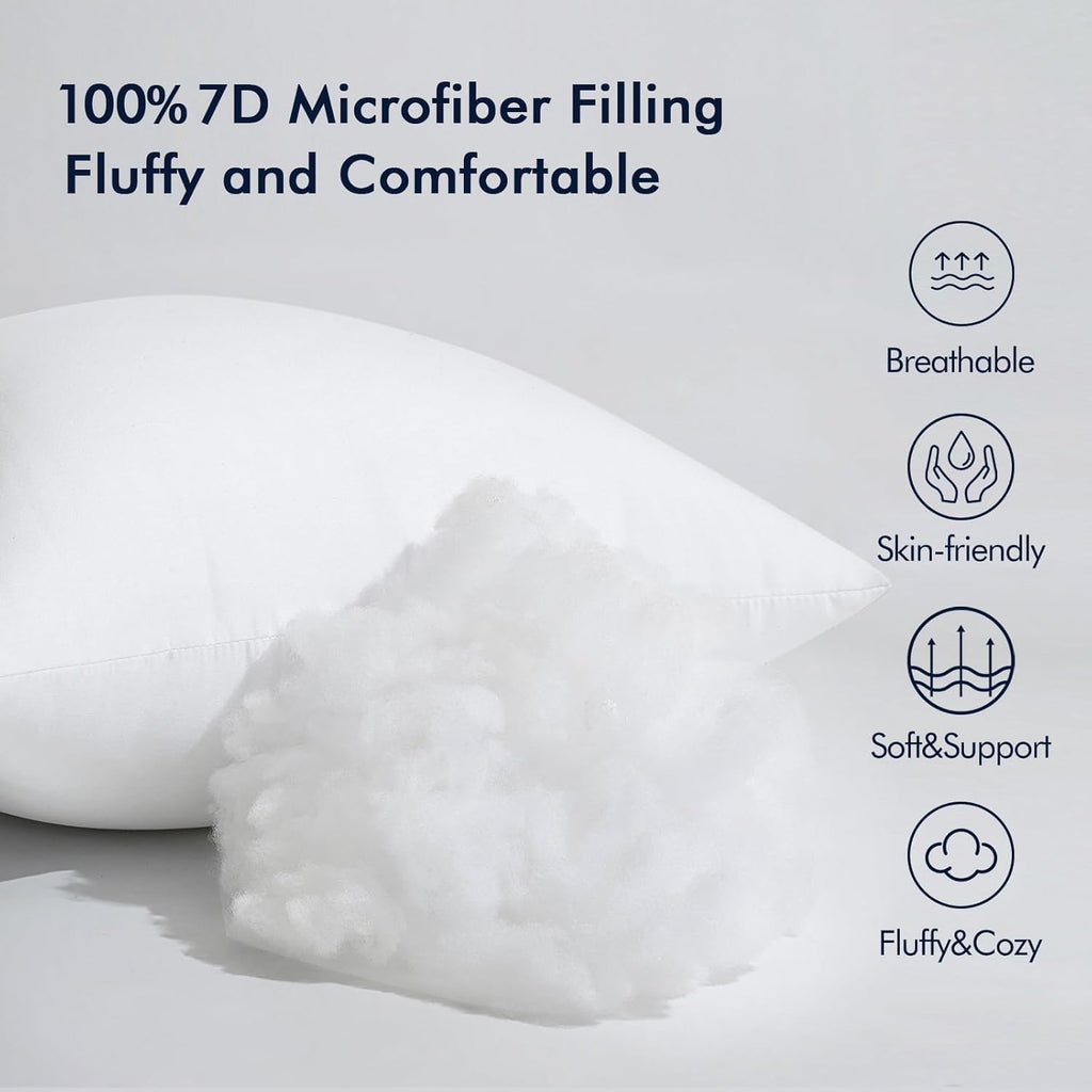 MIULEE 16x36 Inch Throw Pillow Insert for Couch Sofa Bed