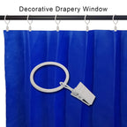 40 Pack Metal Curtain Rings with Clips, 1.5 in ID, Gold