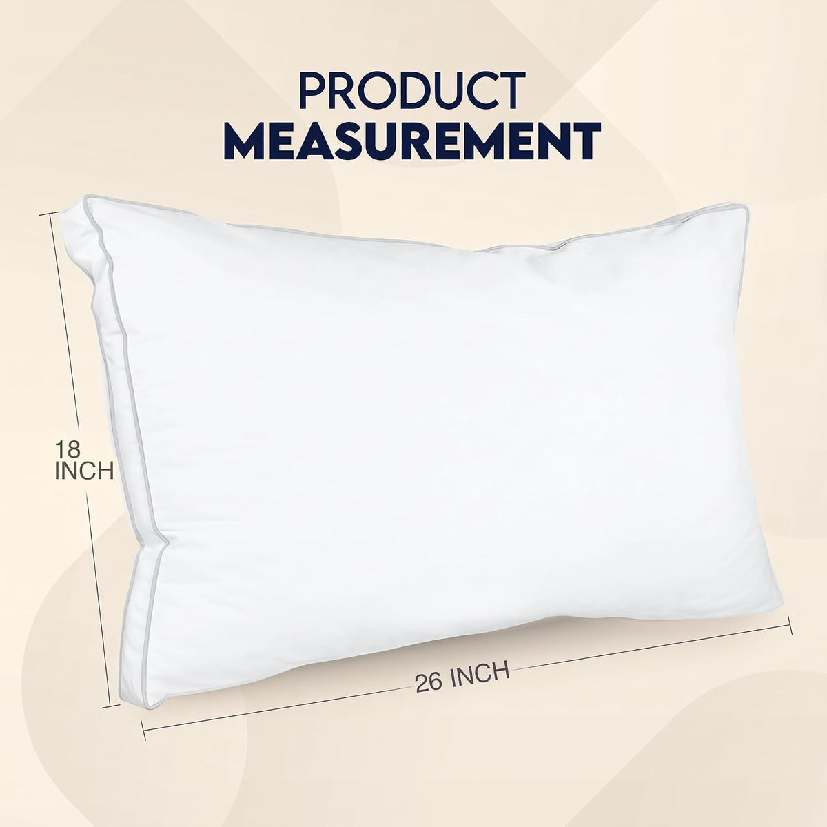 Utopia Bedding Gusset Bed Pillow, Hotel Pillows Queen Size Set of 2, White