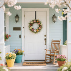 Sattiyrch 15" Wreath Hanger for Front Door, Over the Door Wreath Hook