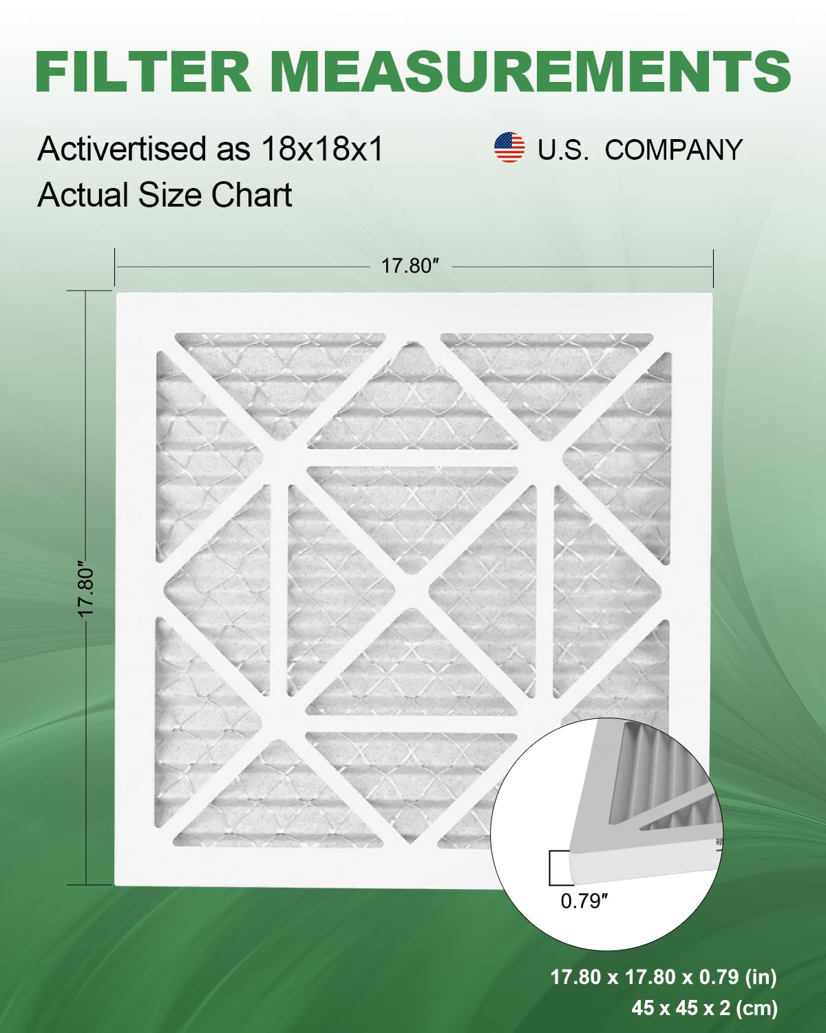 TRIGHTFILTERS 14x20x1 Air Filter 4 Pack, MERV 8 Filter Replacement