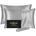 DKBslik Mulberry Silk Pillow Cases Queen Size with Zipper, Olive Green