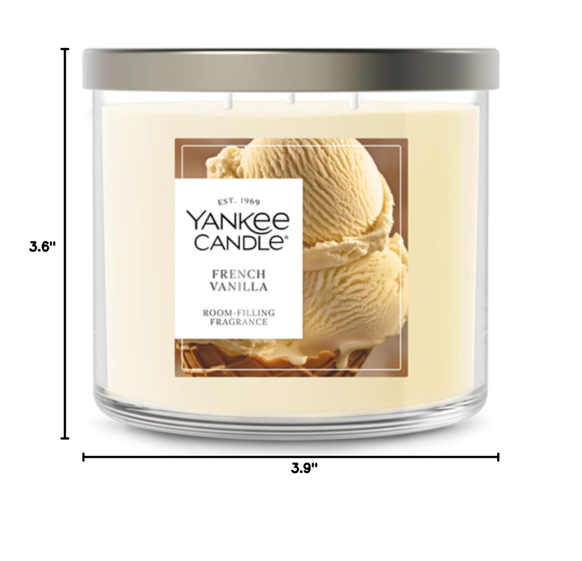 Yankee Candle Amber & Sandalwood Scented Candle, 14.5oz 3-Wick