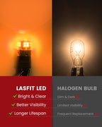 LASFIT 194 LED Bulb T10 168 192 White Bright for License Plate Bulb 2 PCS