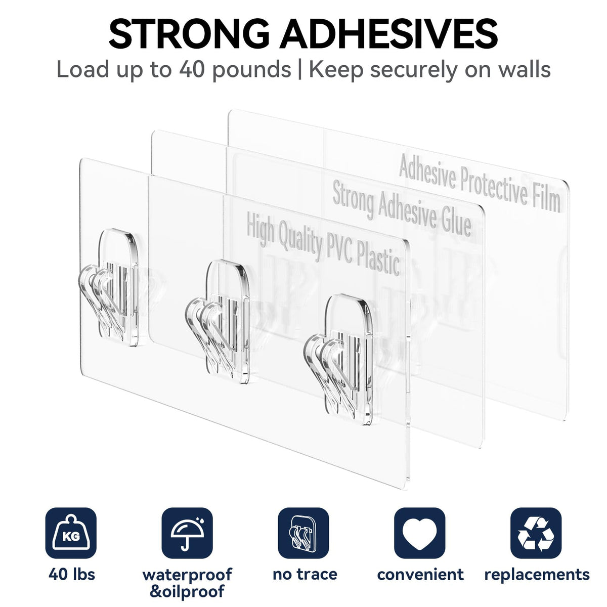 YASONIC Shower Caddy Adhesive, Rustproof Shower Shelves for Inside Shower